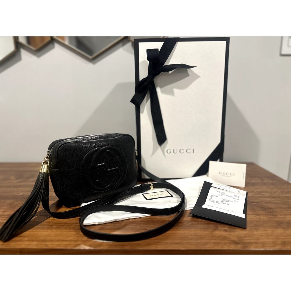 Gucci Soho Disco Black Leather Bag - EUC, box, dust bag, receipt plus inclusions